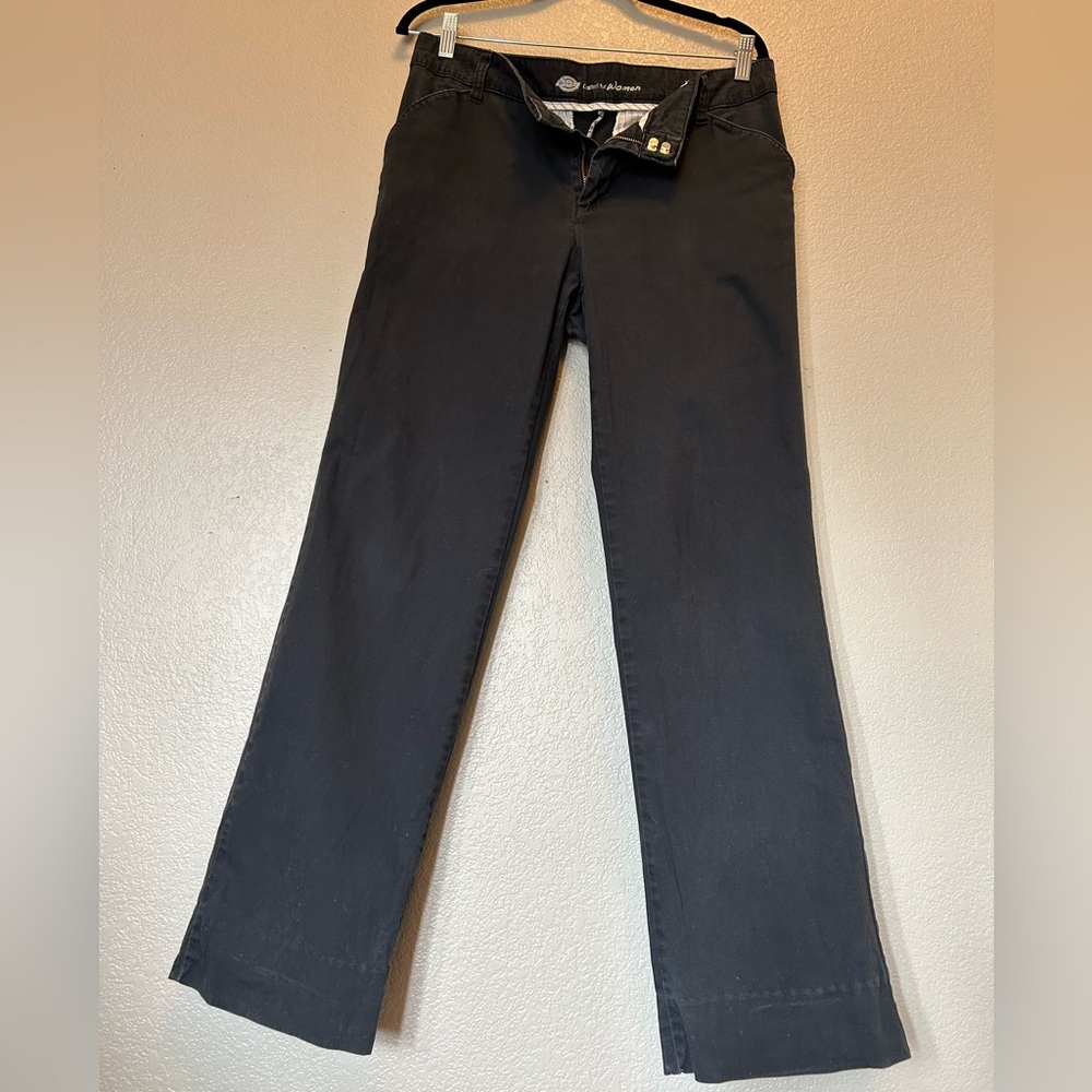 Dickies Women's Black Chino Pant Relaxed Fit Work Skater Punk Urban Streetwear 6